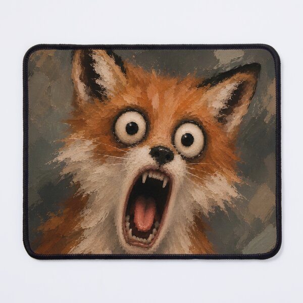 Item preview, Crazy Screaming Fox Horror Art designed and sold by VitSArt.