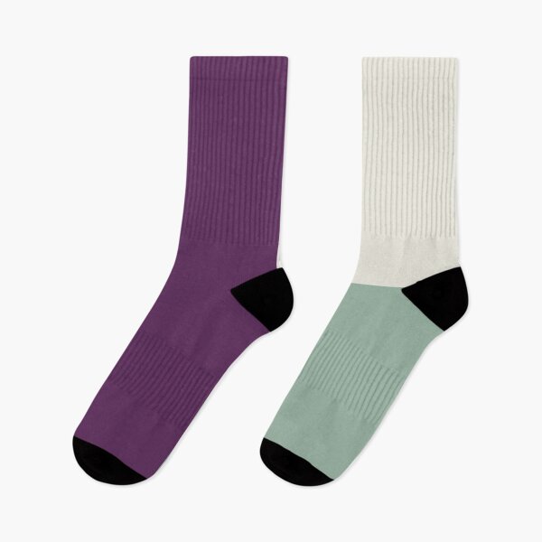 Item preview, AUBERGINE PURPLE, MUTED GREEN and CREAM 3 CHECKERS designed and sold by RachelMacht.
