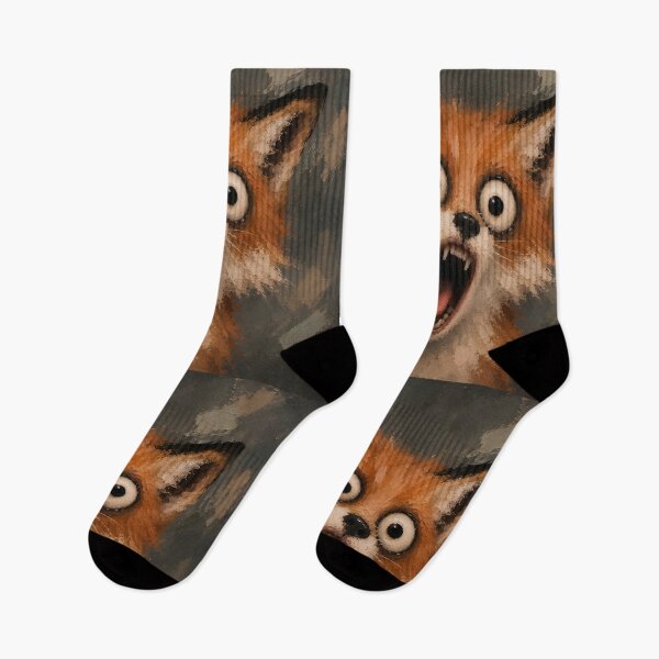 Item preview, Crazy Screaming Fox Horror Art designed and sold by VitSArt.
