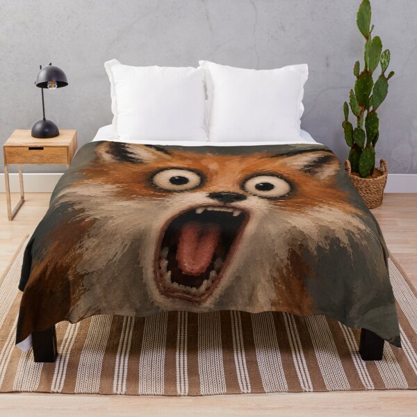Item preview, Crazy Screaming Fox Horror Art designed and sold by VitSArt.
