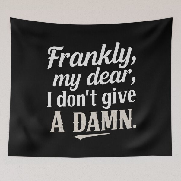 Item preview, Frankly, my dear, I don't give a damn. designed and sold by whatthefoxsays.