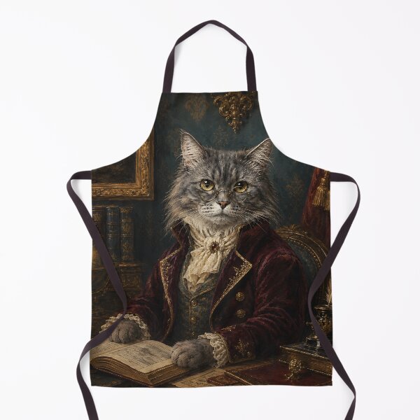 Item preview, Aristocratic Scholar Cat Portrait designed and sold by Charisma Enigma.