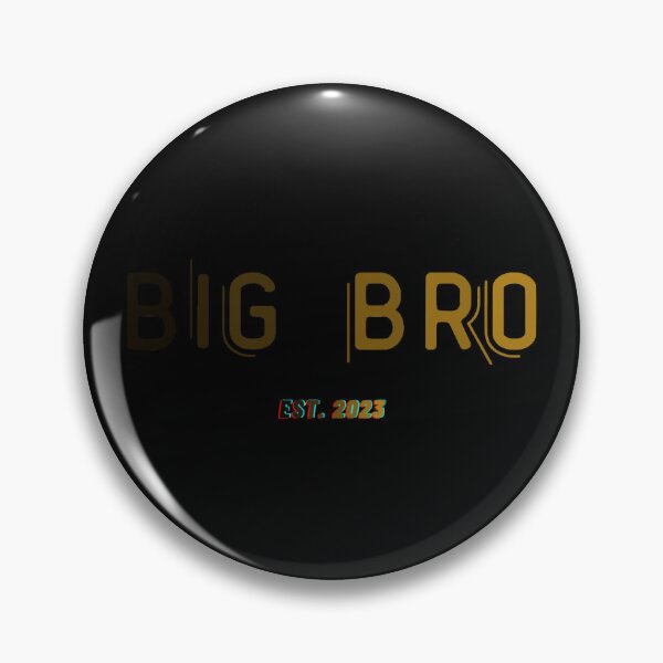Item preview, BIG BRO EST. 2023 Typography Shirt Design designed and sold by WormJ.