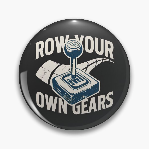 Item preview, Row Your Own Gears – Manual Transmission Car Enthusiast Retro Design designed and sold by ArcticFoxStudio.