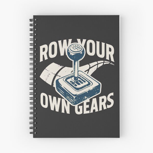 Item preview, Row Your Own Gears – Manual Transmission Car Enthusiast Retro Design designed and sold by ArcticFoxStudio.