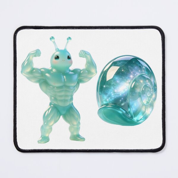 Item preview, Emerald Snail - Buff Gym Meme Secrets of the Galaxy Gains designed and sold by ABYSSLAB.