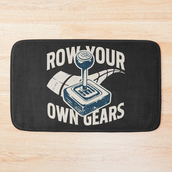 Item preview, Row Your Own Gears – Manual Transmission Car Enthusiast Retro Design designed and sold by ArcticFoxStudio.