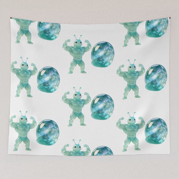 Item preview, Emerald Snail - Buff Gym Meme Secrets of the Galaxy Gains designed and sold by ABYSSLAB.
