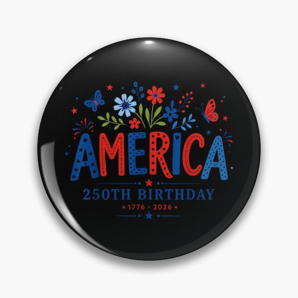Item preview, America 250th Birthday Semi Quincentennial 1776 To 2026 Patriotic Floral Design designed and sold by PhocoNibict.