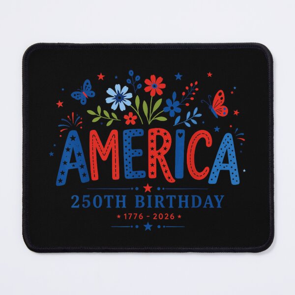 Item preview, America 250th Birthday Semi Quincentennial 1776 To 2026 Patriotic Floral Design designed and sold by PhocoNibict.