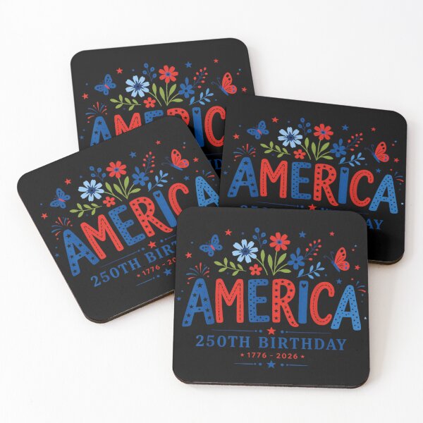 Item preview, America 250th Birthday Semi Quincentennial 1776 To 2026 Patriotic Floral Design designed and sold by PhocoNibict.