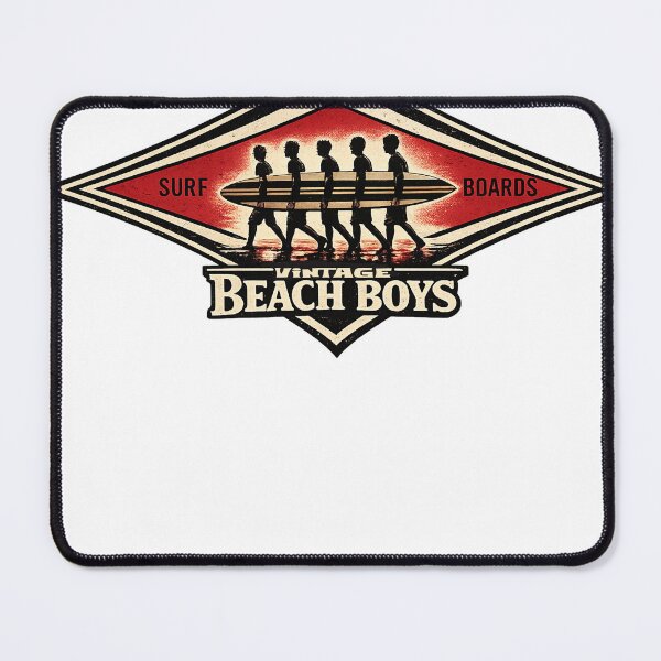 Item preview, Good Vibrations Retro Vintage sixties Surf boards bear Style Beach Boys diamond California Smile designed and sold by Kludoman.