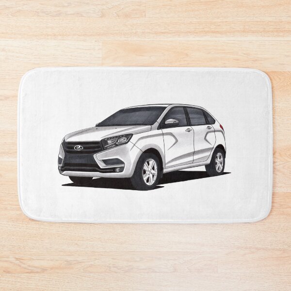 Item preview, Exclusive drawing classic Soviet Republic car white Lada Xray S with 4 cylinder turbo engine designed and sold by Cars23.