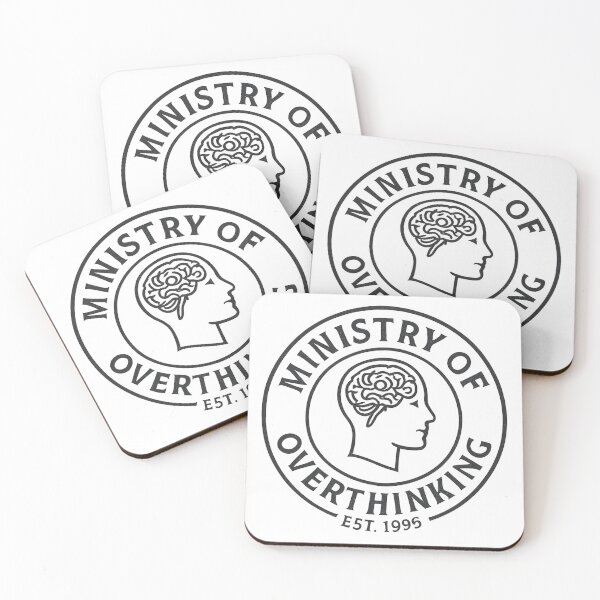 Item preview, Ministry of Overthinking Brain Seal Est 1995 Funny Mental Health designed and sold by Oddifys.
