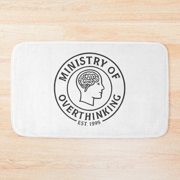 Item preview, Ministry of Overthinking Brain Seal Est 1995 Funny Mental Health designed and sold by Oddifys.