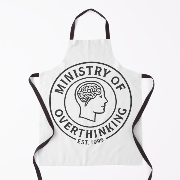 Item preview, Ministry of Overthinking Brain Seal Est 1995 Funny Mental Health designed and sold by Oddifys.