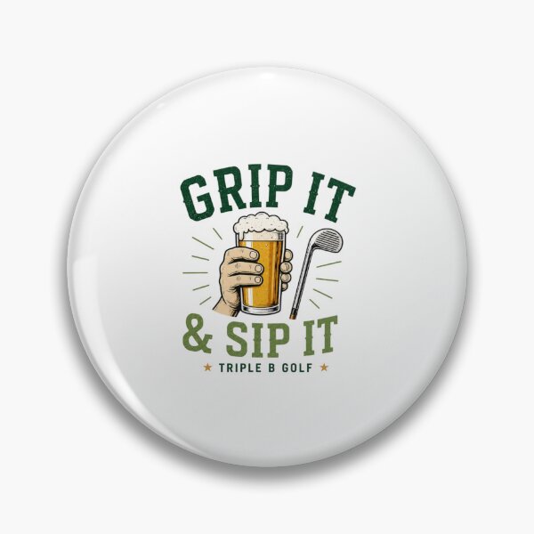 Item preview, Grip It & Sip It Funny Golf Shirt – Golf Drinking Humor Design designed and sold by DigiWoosh.