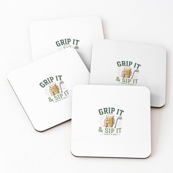 Item preview, Grip It & Sip It Funny Golf Shirt – Golf Drinking Humor Design designed and sold by DigiWoosh.