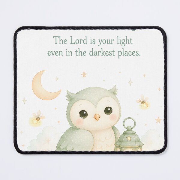 Item preview, Uriel Owl Nursery Wall Art – Christian Baby Name Decor with Bible Quote designed and sold by LoveNurseries.
