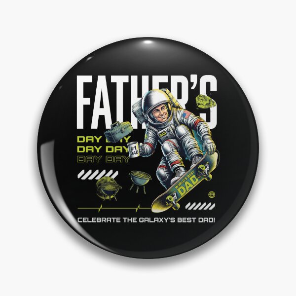 Item preview, Skate Dad – Retro Space Skater Fatherhood Adventure Design designed and sold by Taans-Creation.