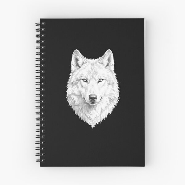 Item preview, Majestic White Wolf Face Realistic Sketch designed and sold by GiggleInkTees.