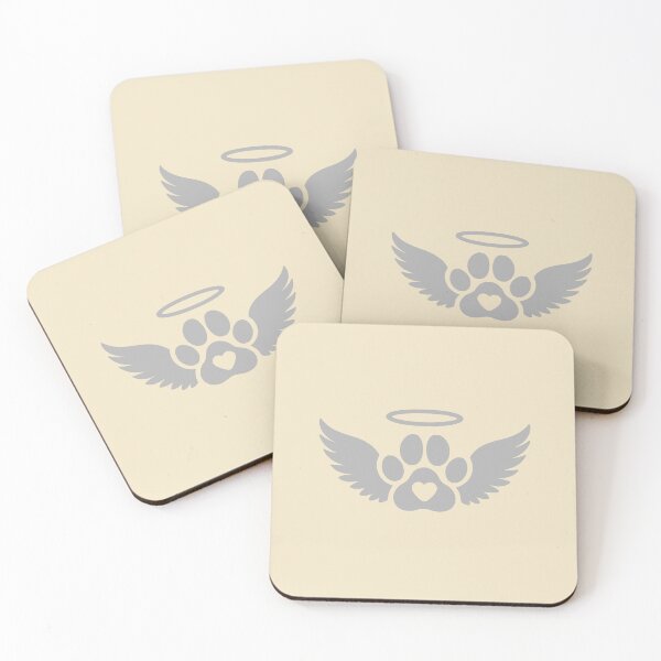 Item preview, Soft Gray Angel Paw Print designed and sold by Corvoria.