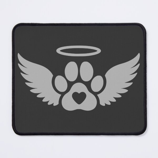 Item preview, Soft Gray Angel Paw Print designed and sold by Corvoria.