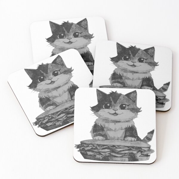 Item preview, Cat with Sandwich designed and sold by kinpirks.