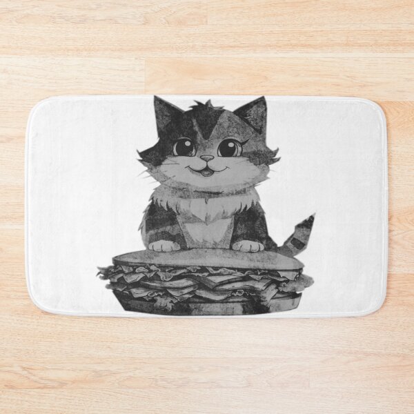 Artikelvorschau, Katze mit Sandwich entworfen und verkauft von kinpirks.