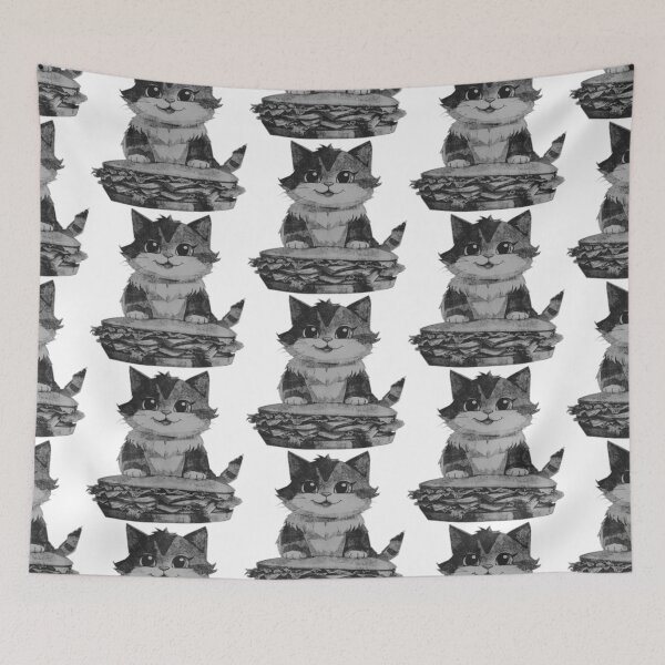 Item preview, Cat with Sandwich designed and sold by kinpirks.