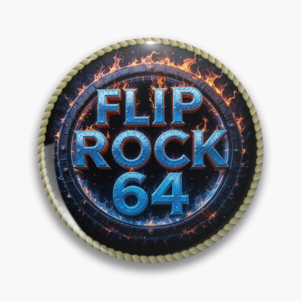 Item preview, Flip Rock 64 – Burning Metal Sign in Ship's Rope designed and sold by Hot4Shirt.