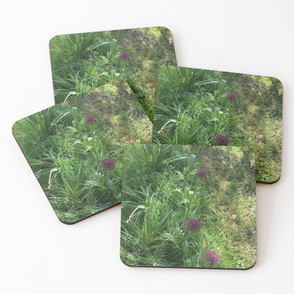 Item preview, Purple Allium Flowers in a Sunny Garden designed and sold by PhuongVoArt.