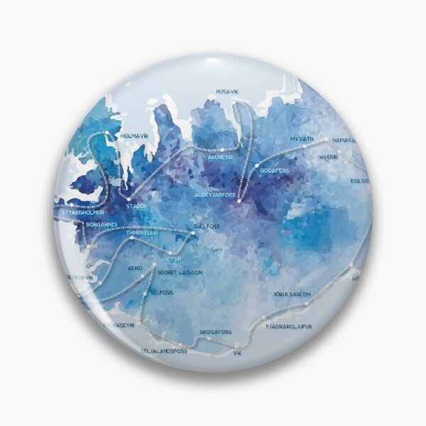 Item preview, iceland trip illustration designed and sold by printmaps.