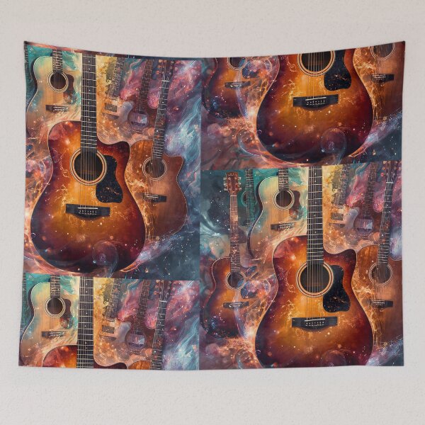 Item preview, ✨Cosmic Guitar Symphony Art✨ designed and sold by CheersTOGETHER.