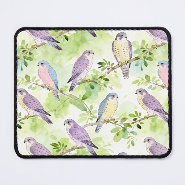 Item preview, Colorful Falcons Watercolor Pattern designed and sold by wissal.studio.