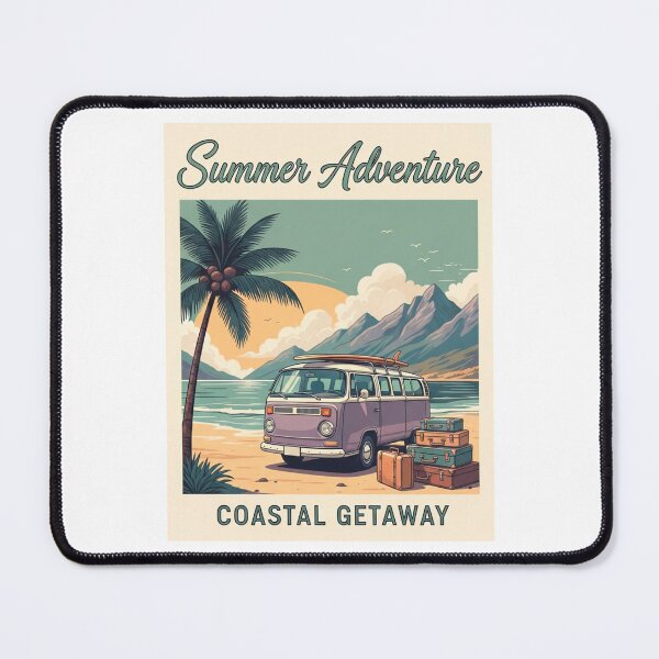 Item preview, Retro Summer Van Life Adventure Coastal Getaway Poster designed and sold by SholoStudio.