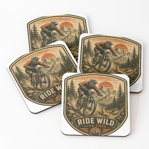 Item preview, Ride Wild – Vintage Mountain Bike Adventure Badge designed and sold by JustResultsCo.