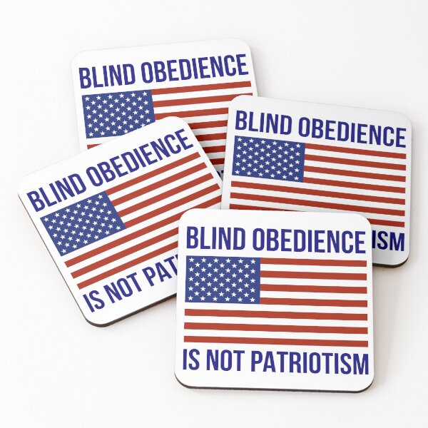 Item preview, Blind obedience is not patriotism  designed and sold by Rachel the Artist .