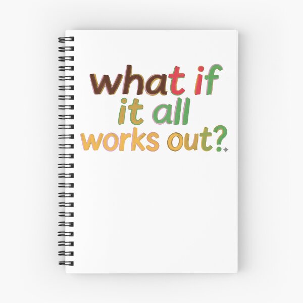 Item preview, What If It All Works Out? Optimism Positivity Motivation Inspiration designed and sold by RetroMini2026.