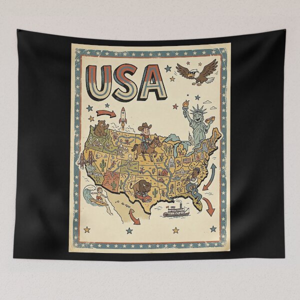 Item preview, Retro USA designed and sold by civomgon.