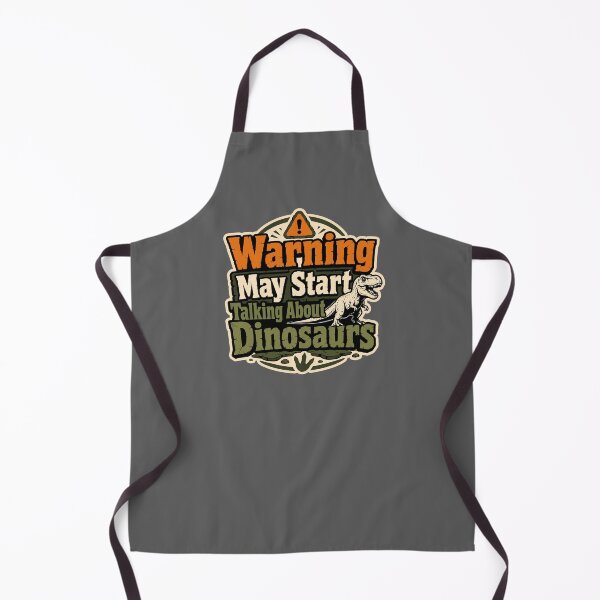 Item preview, Vintage-style Warning May Start Talking About Dinosaurs designed and sold by KMDPRESS.