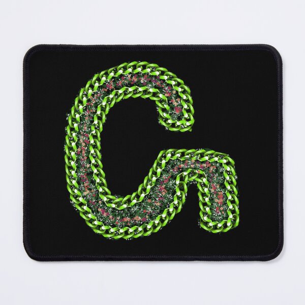 Item preview, Green Floral Chain Monogram Letter G designed and sold by Meiguilin.