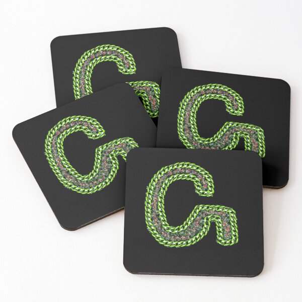 Item preview, Green Floral Chain Monogram Letter G designed and sold by Meiguilin.