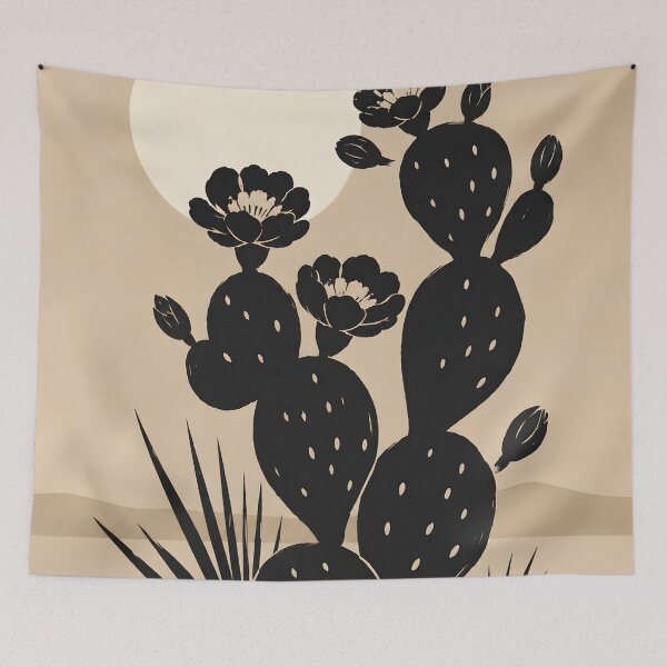 Item preview, Boho Desert Cactus Wall Art – Minimal Southwest Aesthetic Print designed and sold by LoveNurseries.