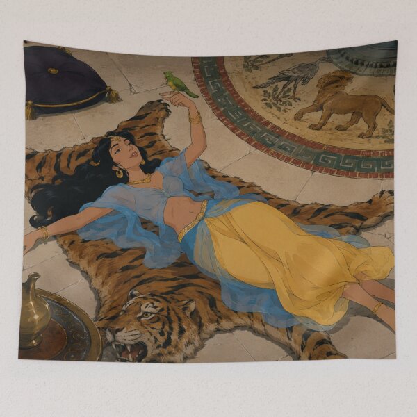 Item preview, Desert Palace Princess – Exotic Fantasy Queen Art designed and sold by  Hollow Moon Studios..