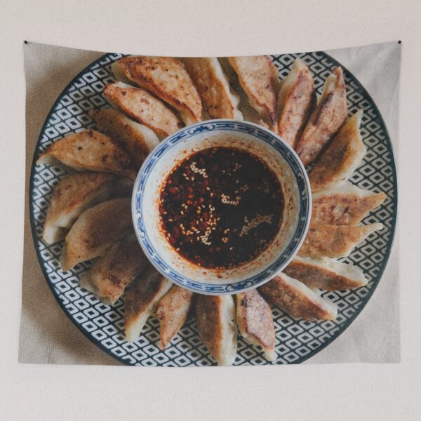 Item preview, Gyoza with Chili Oil designed and sold by Split Second Lines.