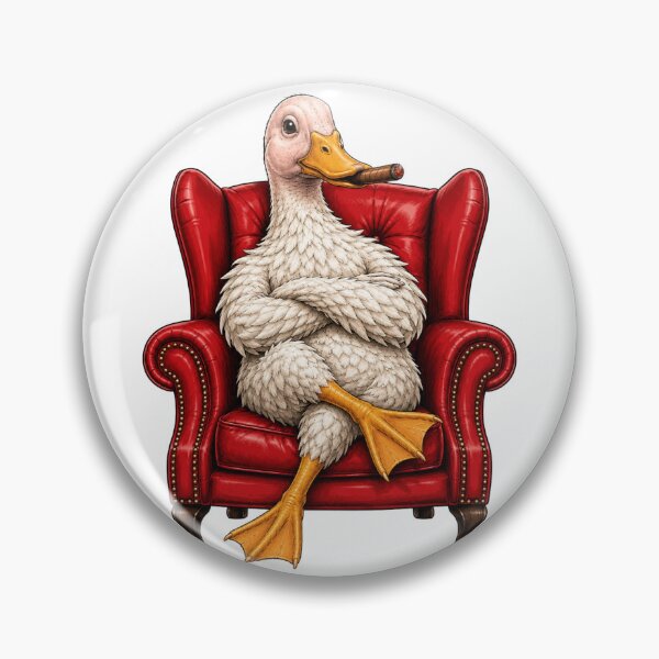 Item preview, The Duck in the Old Red Chair designed and sold by KaSenArt26.