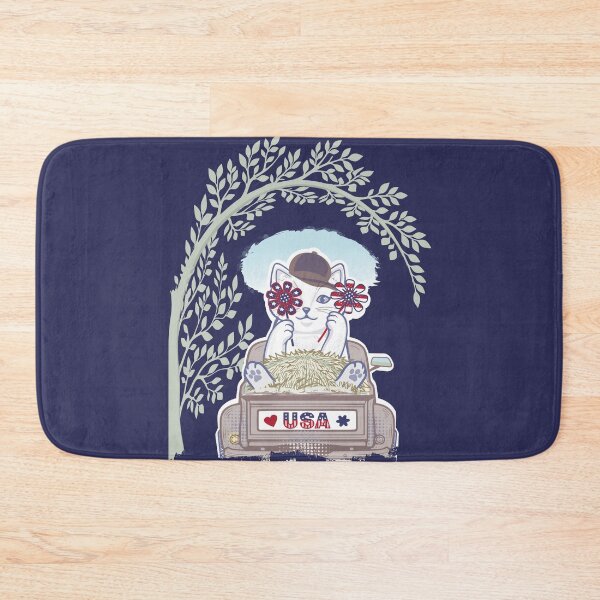 Item preview, USA Hayride Flower Cat designed and sold by catnbloom.