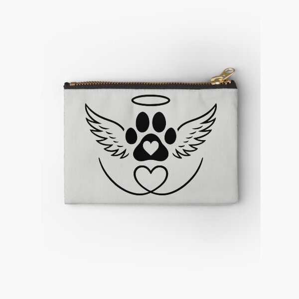 Item preview, Black Angel Paw Print Memorial designed and sold by Corvoria.