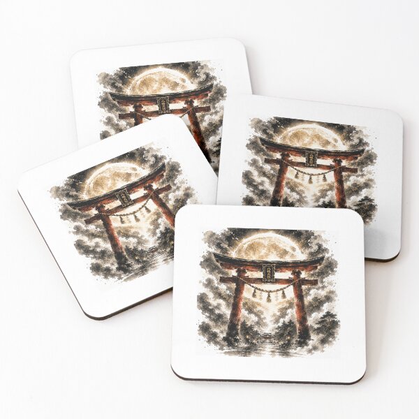 Item preview, MOONLIT TORII - Gateway to the Sacred designed and sold by KOSHIN-NO-KAZE.